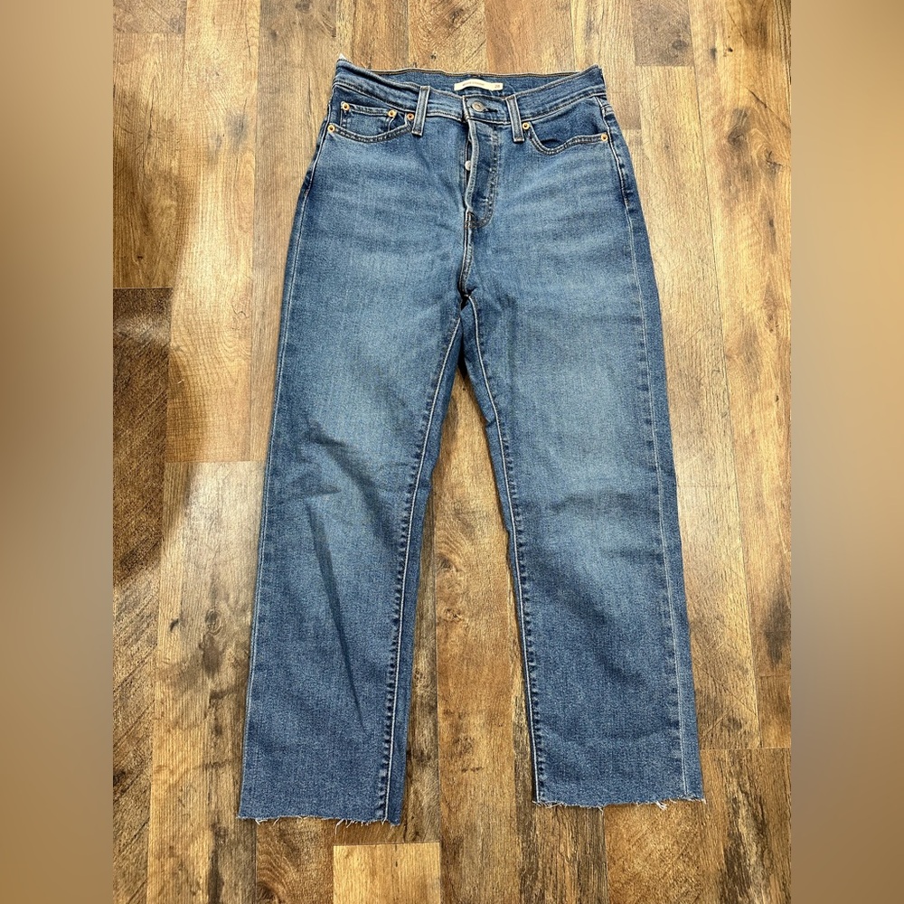 Levi's Women's Straight Leg Jeans - Dark Blue